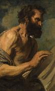 Study of a Bearded Man with Hands Raised Anthony Van Dyck